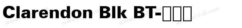 Clarendon Blk BT字体转换